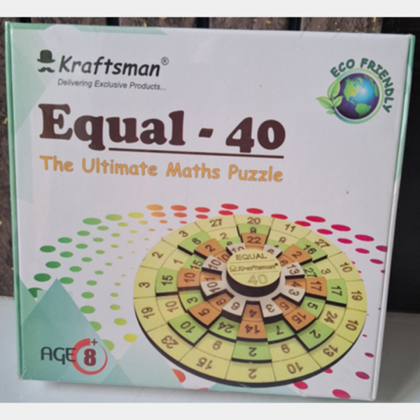 Equal 40 Wooden Puzzle Game