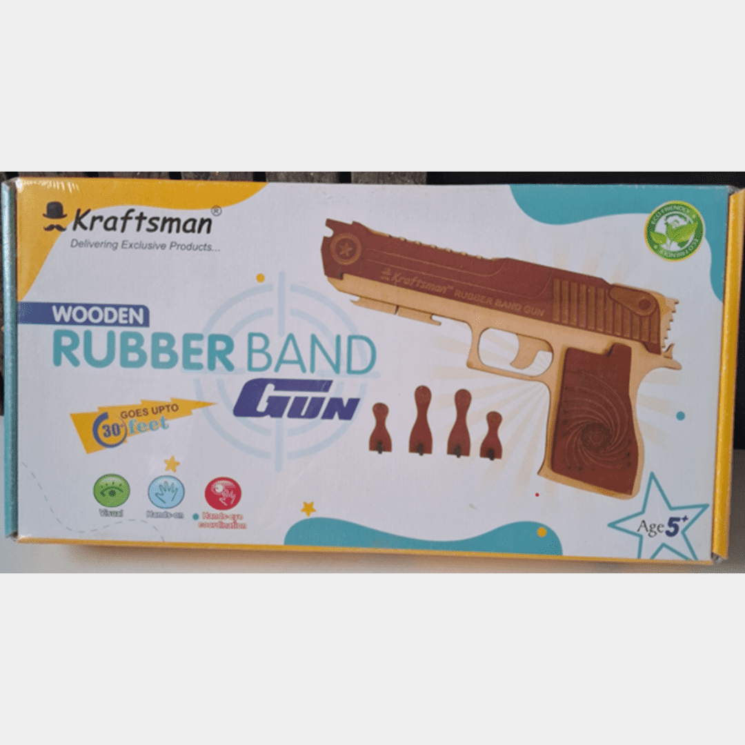 Wooden Rubber Band Gun